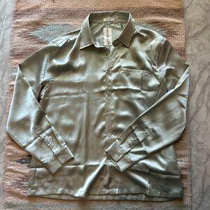 NWT Coofandy men’s silky dress shirt